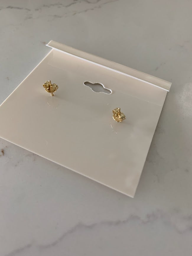 Gold Dragonfly Studs | Stud Earrings | Cubic Zirconia Dragonflies | Dragonfly Earrings in Sterling Silver