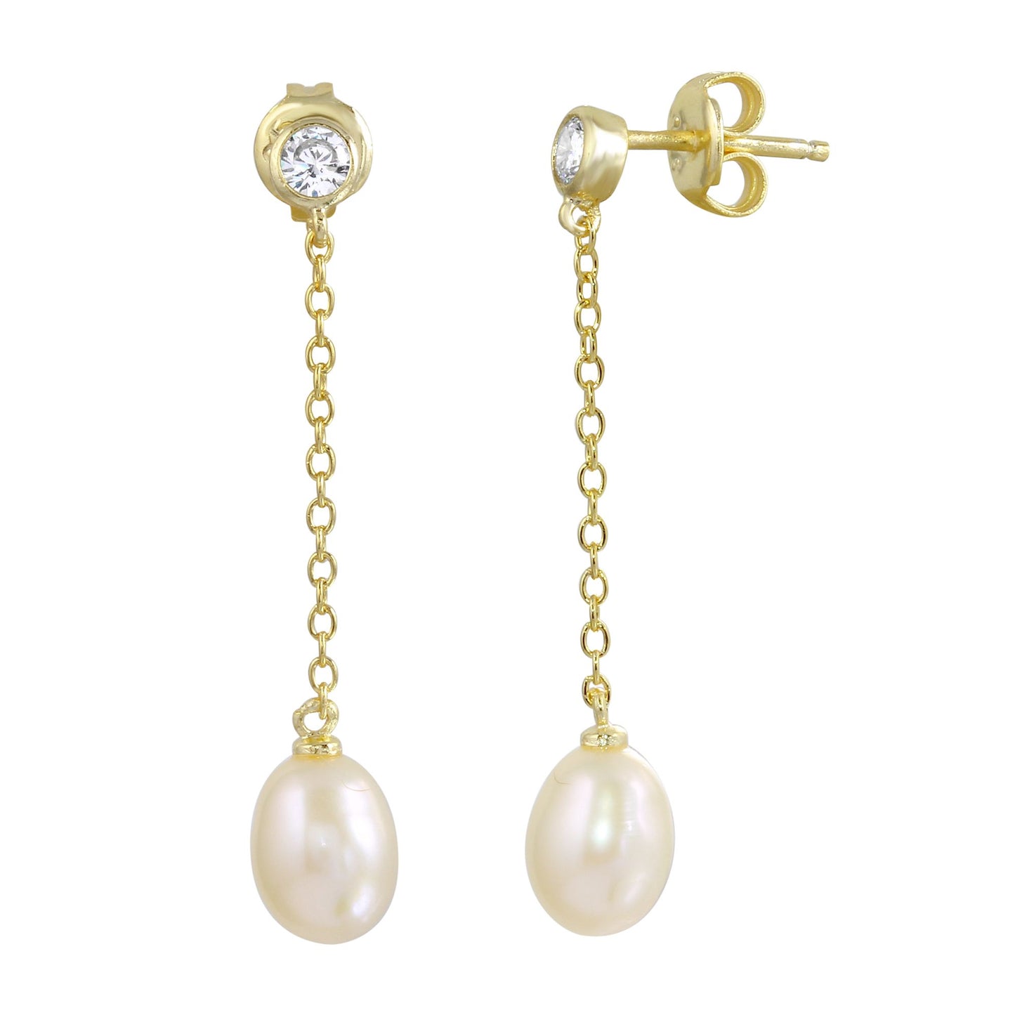 Long Pearl Bridal Earrings, Bridesmaid Gift, Pear Shaped Dangle Cream Pearl Earrings, Bridesmaids Earrings, Long Pearl Drop Earrings