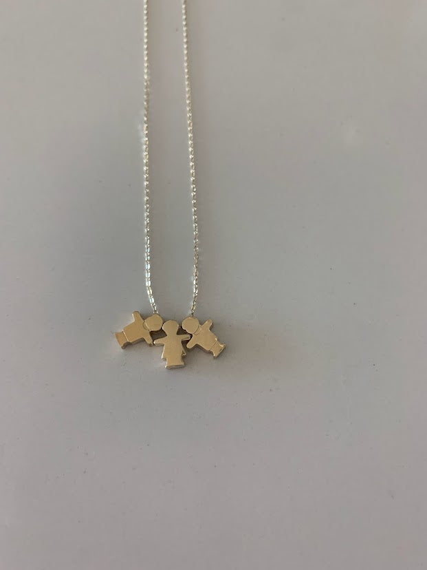 14K Yellow Gold Heart Necklace with 16"+2" chain