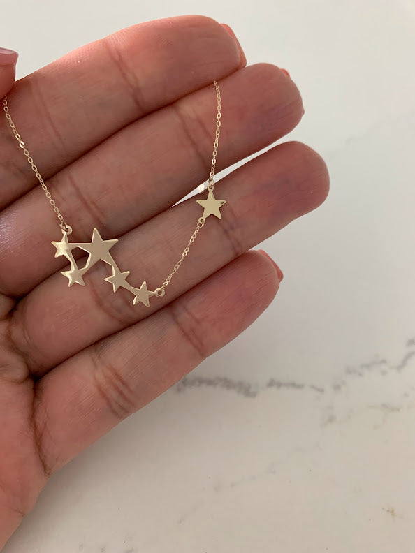Thatch Rectangle Constellation Necklace – Green Eyed Daisy