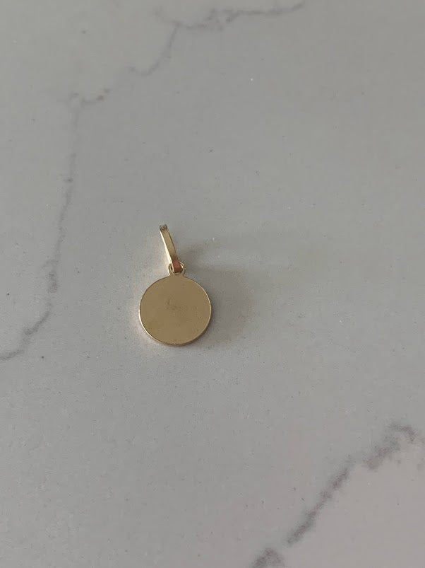 14K 10MM Solid Gold Angel Pendant | Yellow Gold Pendant | Angel Pendant | 14K Gold Pendant