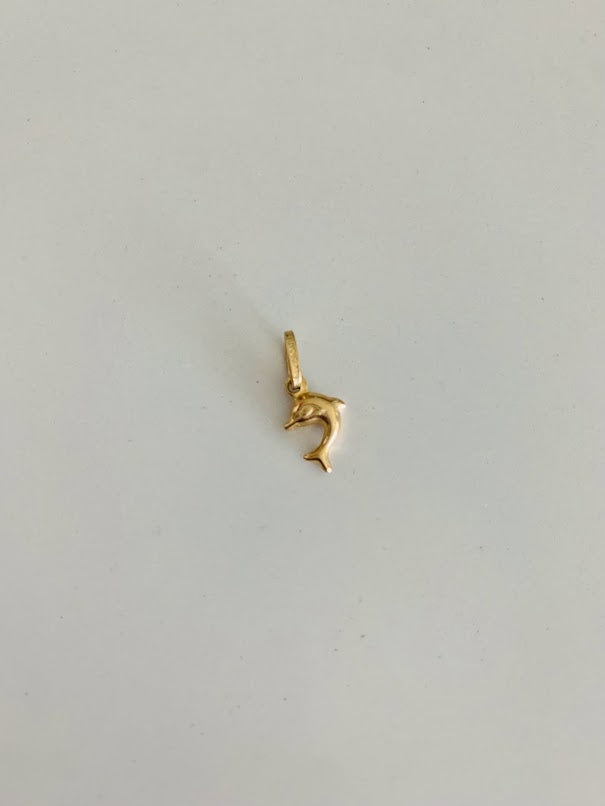 14K Gold Dolphin Pendant | Yellow Gold Dolphin Pendant | Dolphin Pendant | 14K Gold Pendant