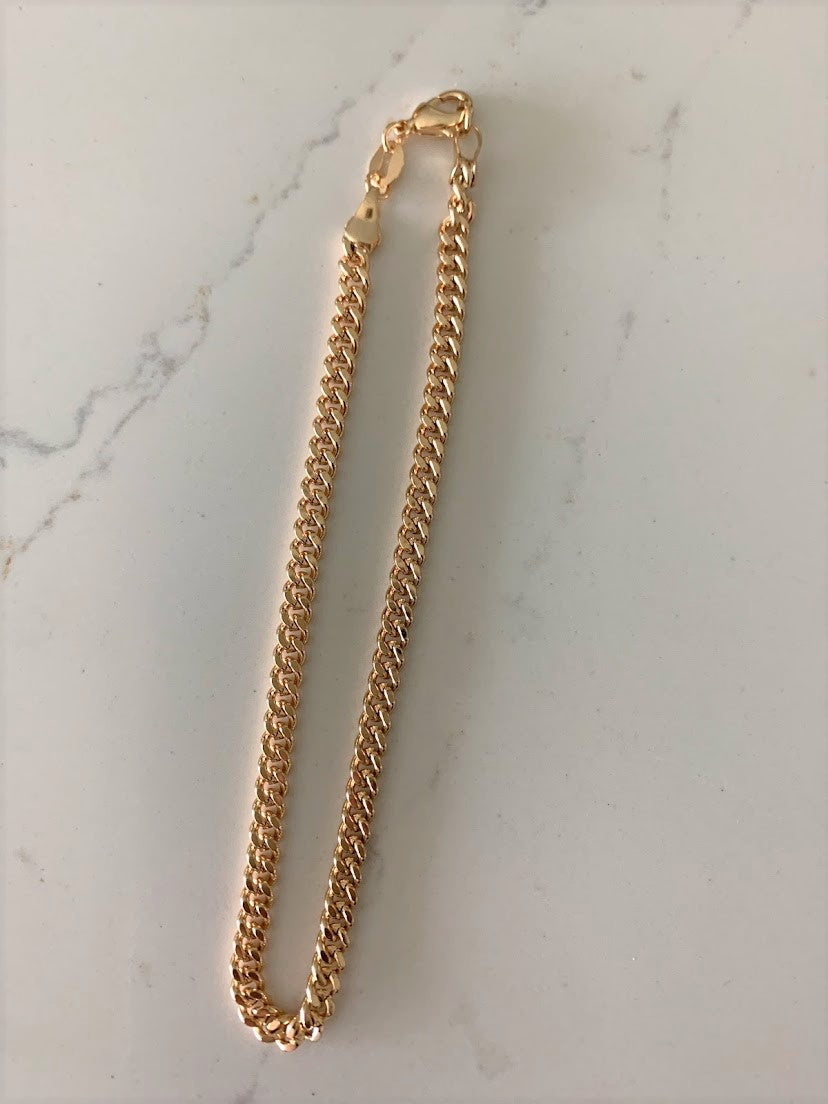 Cuban Curb Link Anklet