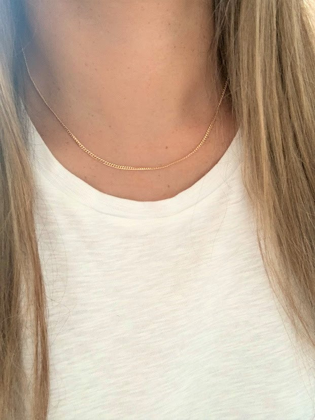 2.2MM 14K Gold SOLID Miami Cuban Link Chain | 14K Gold Curb Link Chain | Layering Gold Chain | SOLID GOLD