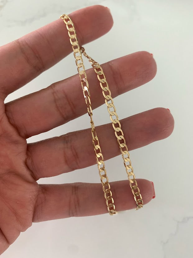 4MM Gold-Filled Cuban Link Necklace | Cuban Necklace | Gold Filled