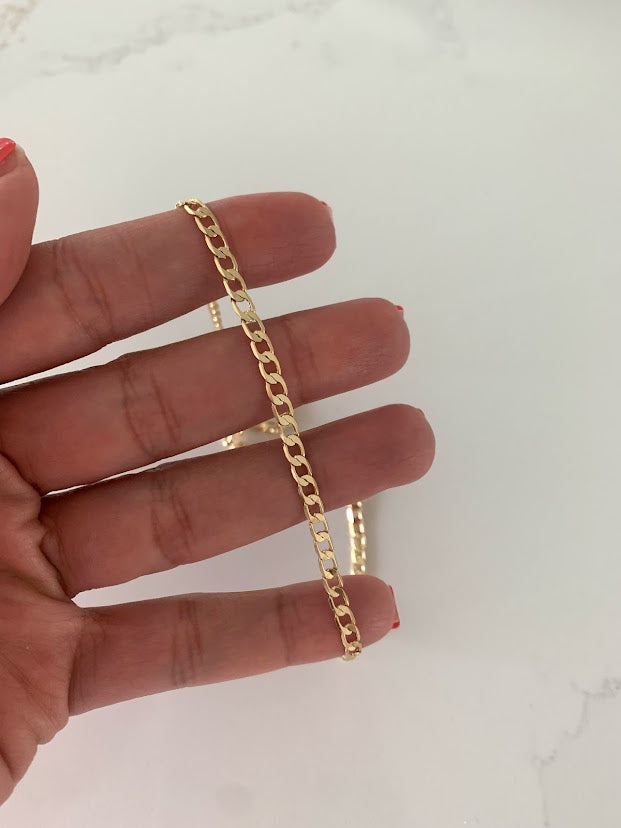 4MM Gold-Filled Cuban Link Necklace | Cuban Necklace | Gold Filled
