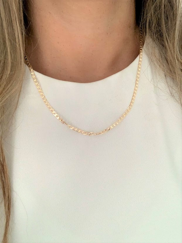 4MM Gold-Filled Cuban Link Necklace | Cuban Necklace | Gold Filled