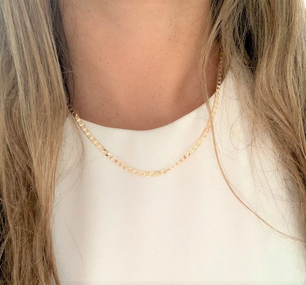 4MM Gold-Filled Cuban Link Necklace | Cuban Necklace | Gold Filled