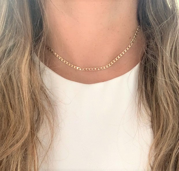 4MM Gold-Filled Cuban Link Necklace | Cuban Necklace | Gold Filled
