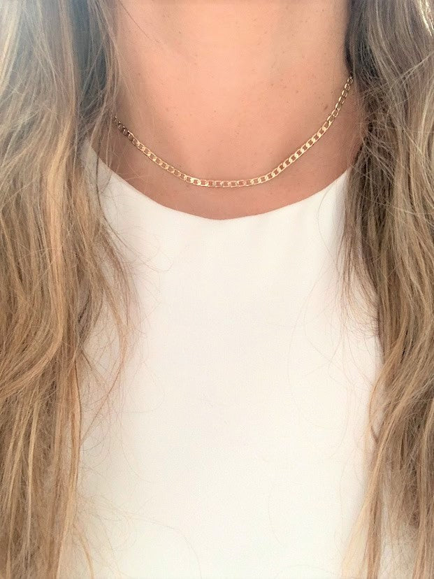 4MM Gold-Filled Cuban Link Necklace | Cuban Necklace | Gold Filled
