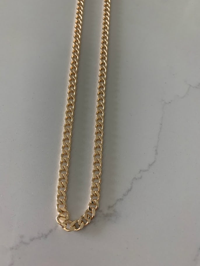 5MM Cuban Link Chain | Cuban Curb Link Chain | Gold filled Necklace | Gold Necklace | Cuban Link Necklace | Cuban Curb Link Necklace