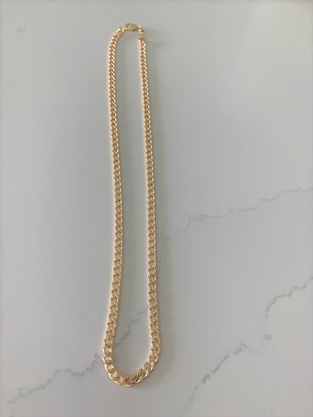 5MM Cuban Link Chain | Cuban Curb Link Chain | Gold filled Necklace | Gold Necklace | Cuban Link Necklace | Cuban Curb Link Necklace