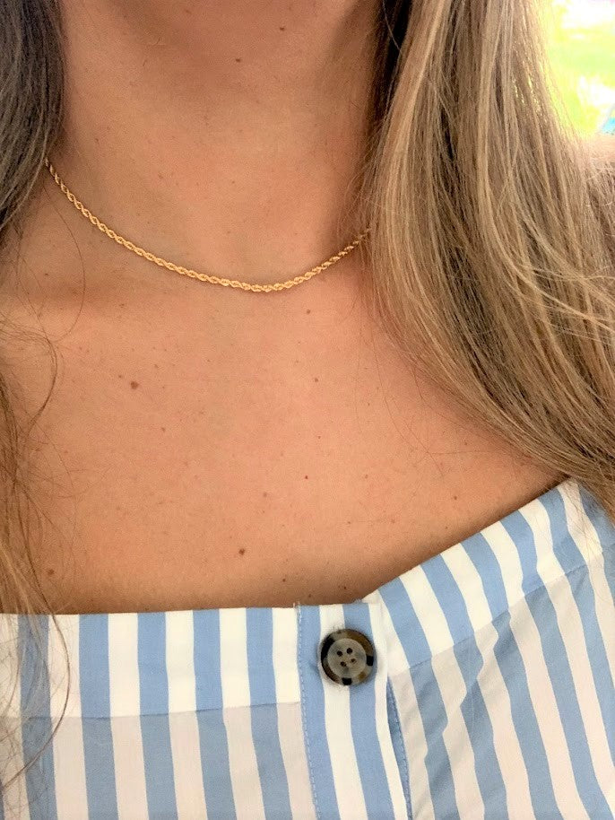 2MM Gold-Filled Rope Necklace