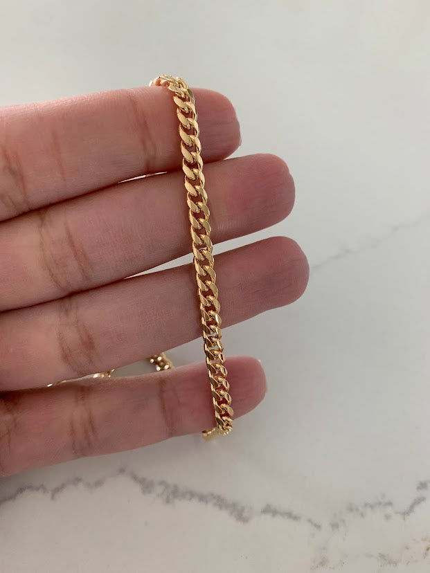 4MM Gold-Filled Cuban Link Necklace | Cuban Necklace | Gold Filled