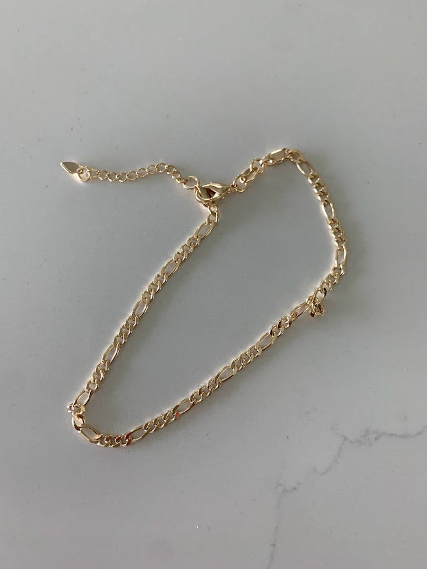 Figaro Link Anklet in Gold-Filled