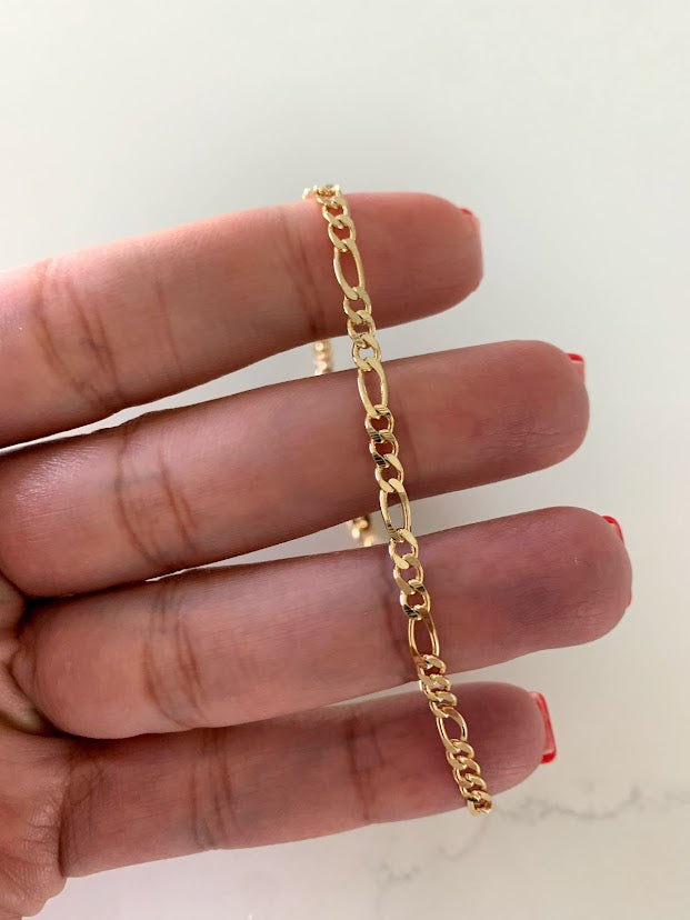 Figaro Link Anklet in Gold-Filled
