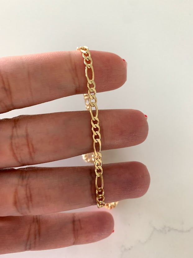 Figaro Link Anklet in Gold-Filled