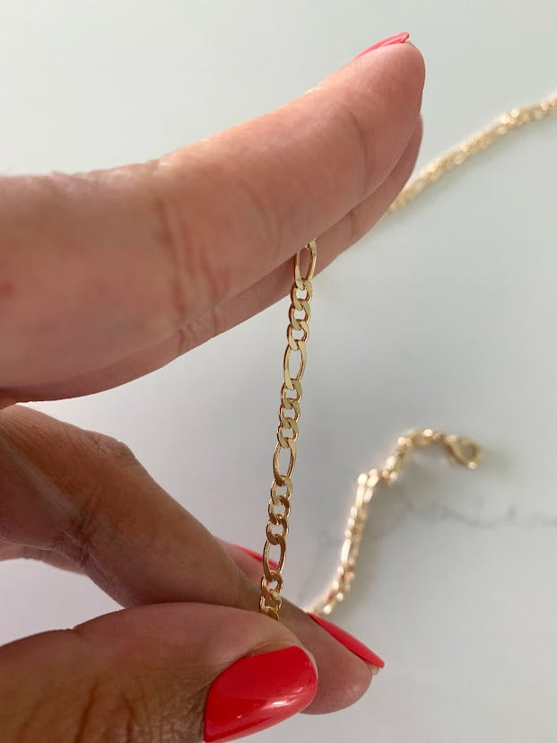 Figaro Link Anklet in Gold-Filled