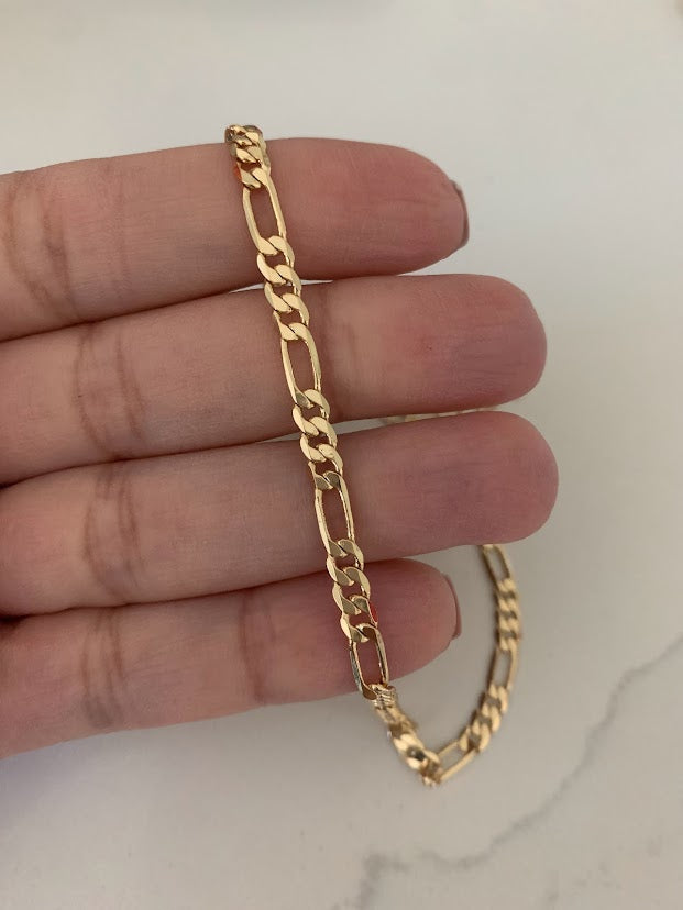 Figaro Link Anklet in Gold-Filled