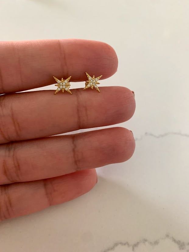 Tiny Sun Earrings