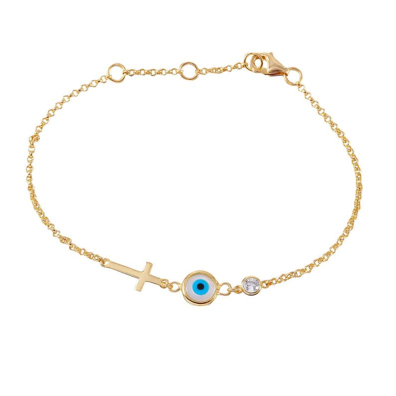 Guardian Eye Bracelet in Sterling Silver