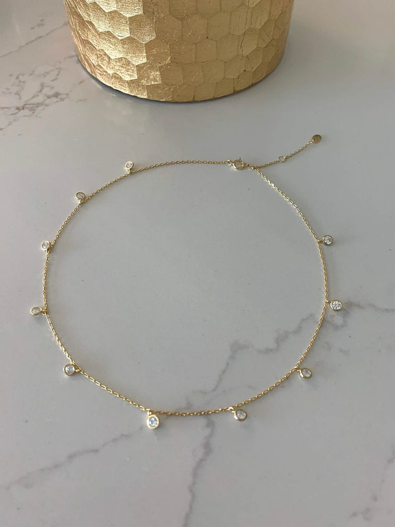 Tiny Choker Diamond Necklace