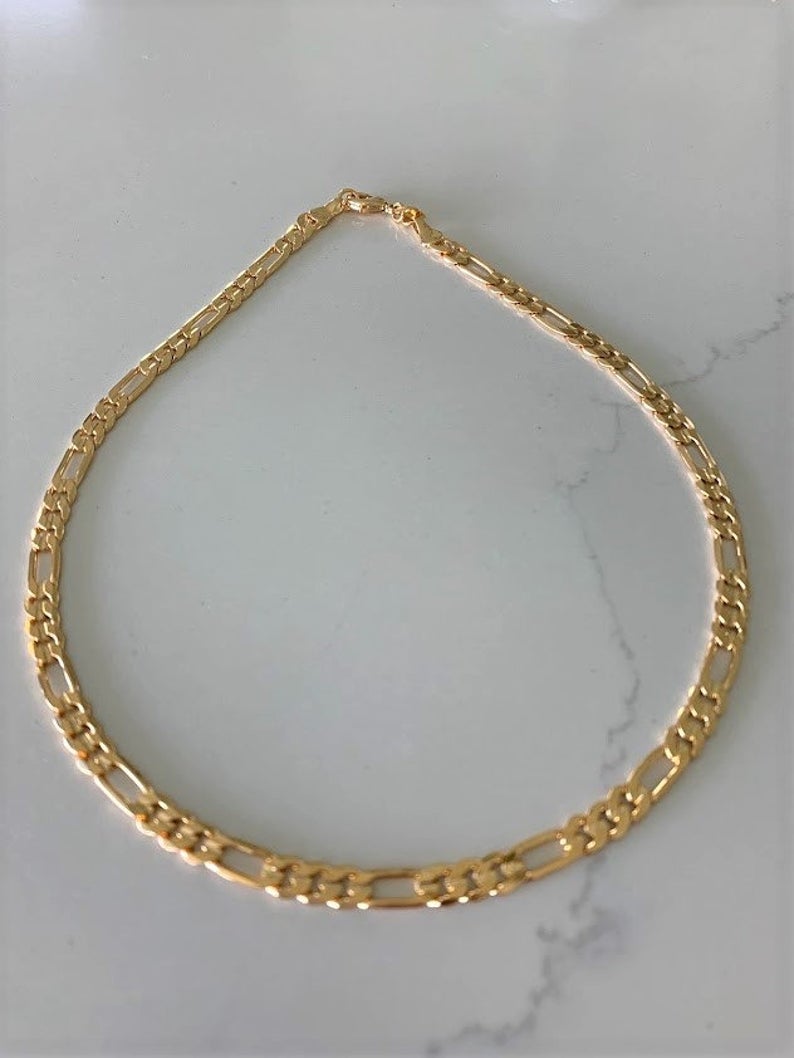 14K Yellow Gold-filled Rope Chain Necklace for Men's 24 /everyday