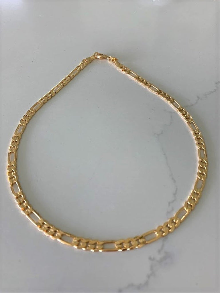 6MM Figaro Chain Necklace | Gold-filled