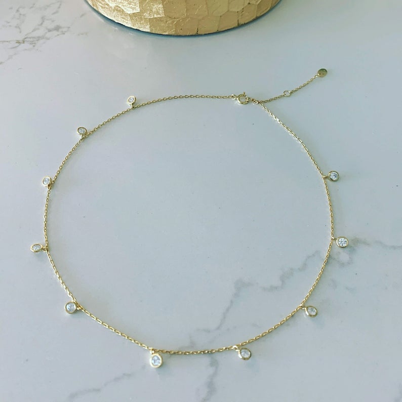 Tiny Choker Diamond Necklace