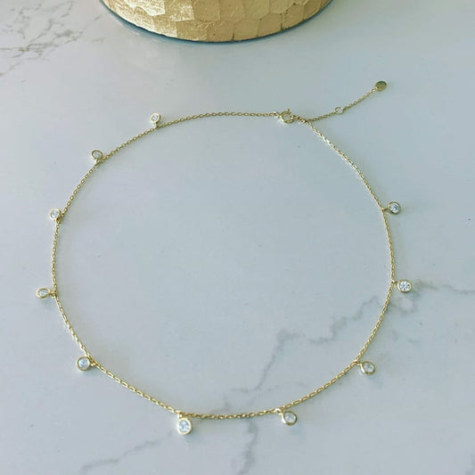 Tiny Choker Diamond Necklace