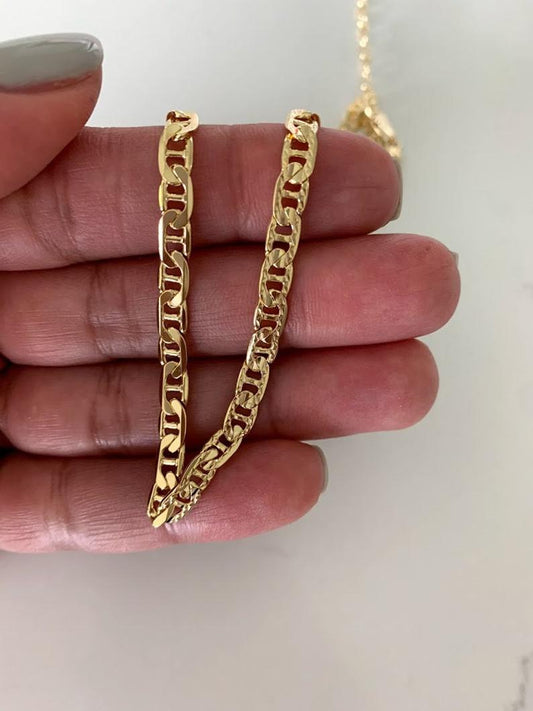 Gold Vermeil Reversible Mariner Chain