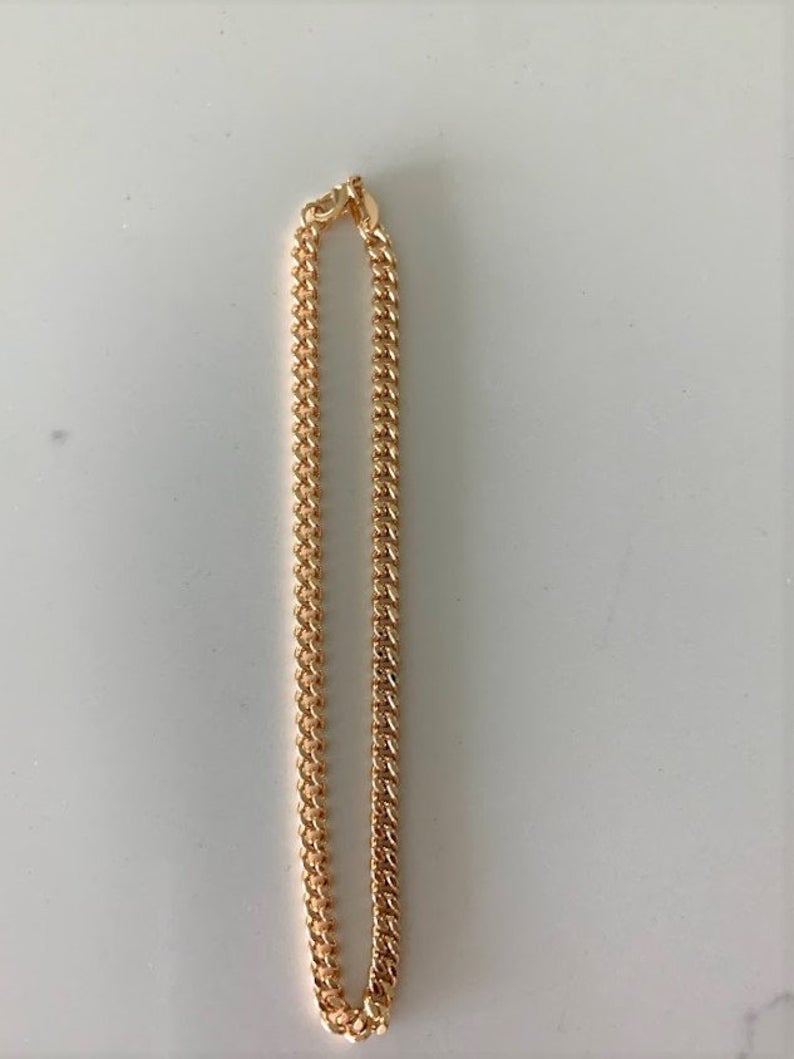 Cuban Curb Link Anklet