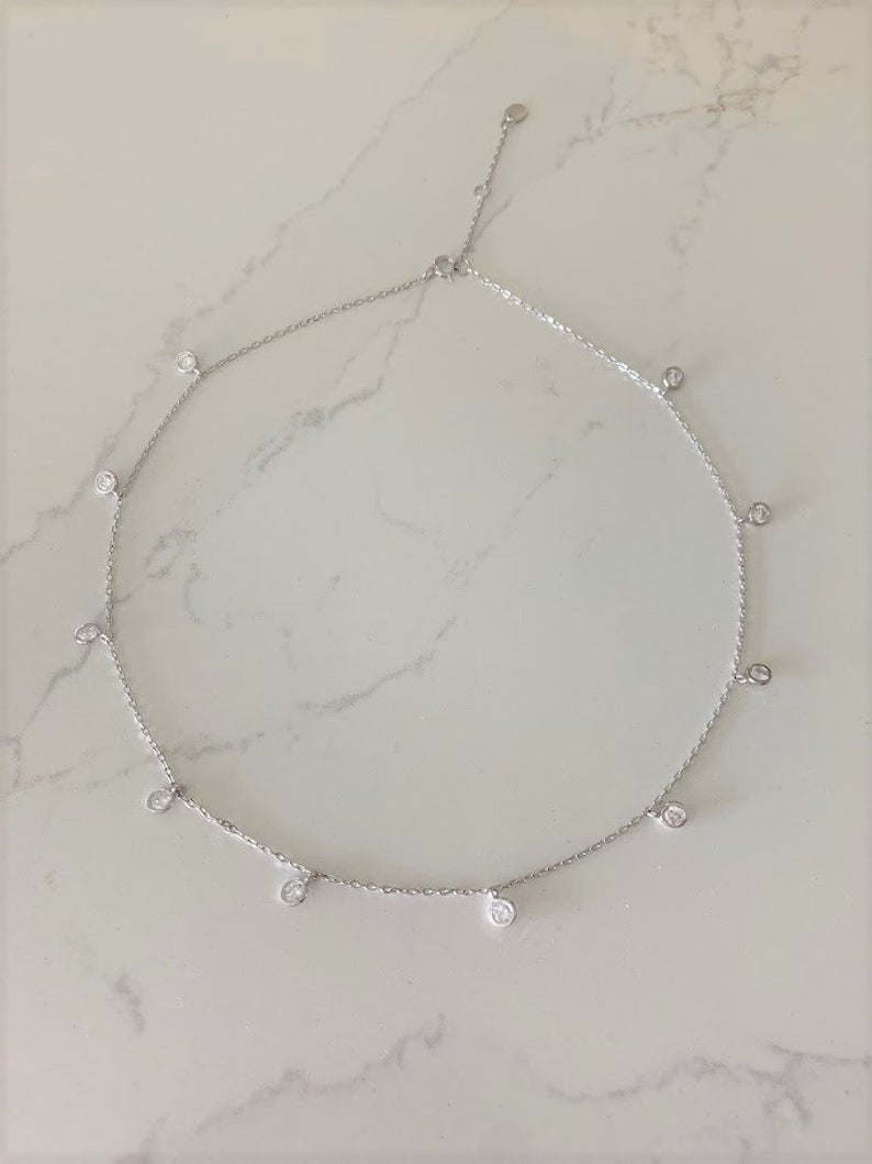 Tiny Choker Diamond Necklace