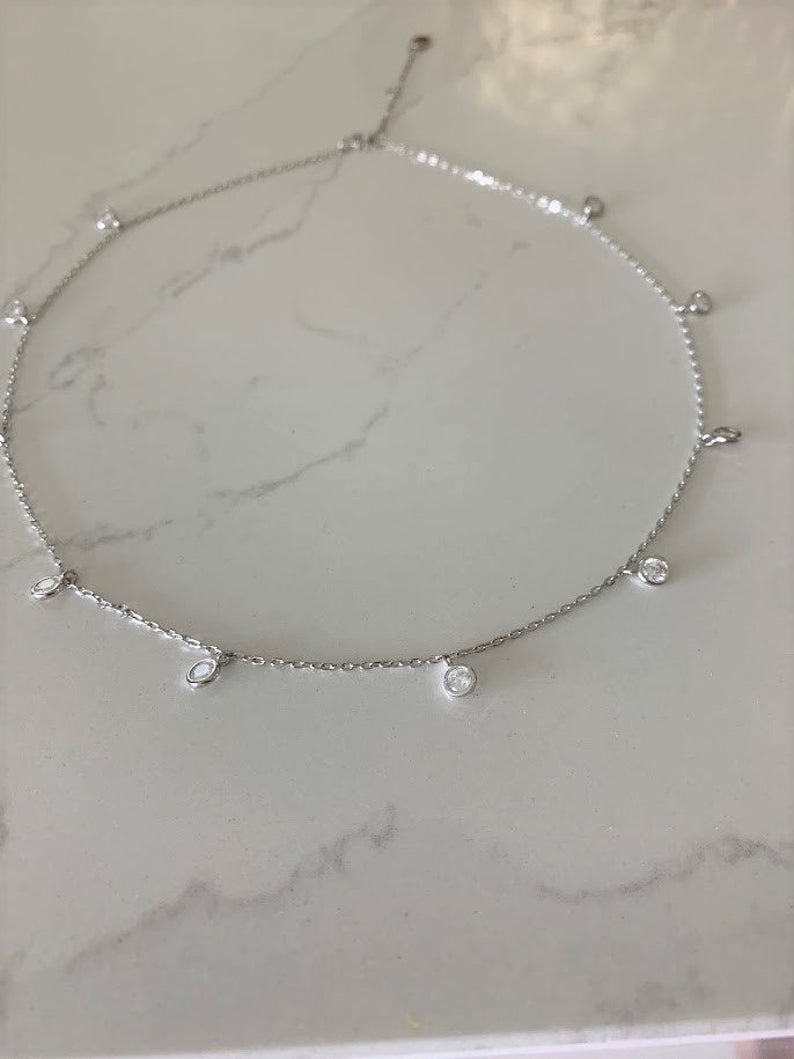 Tiny Choker Diamond Necklace
