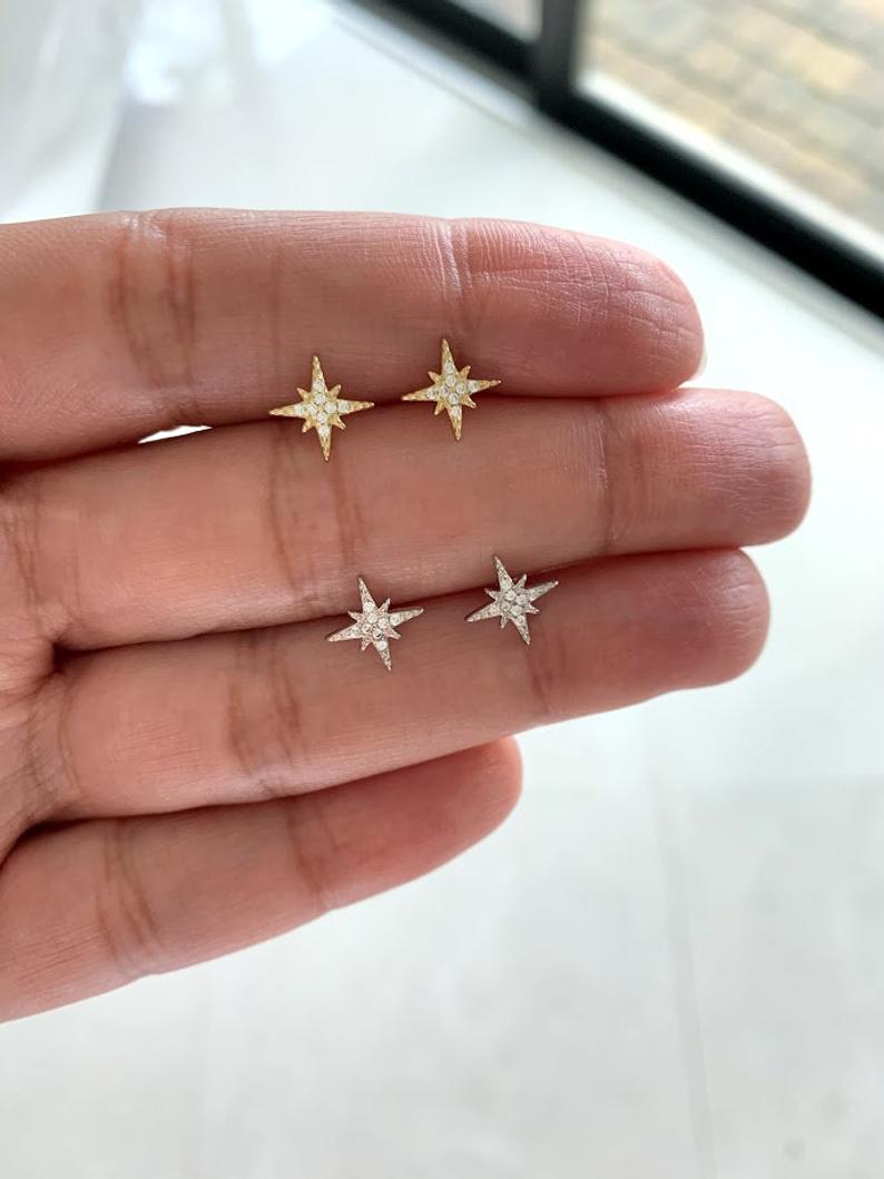 Tiny Sun Earrings