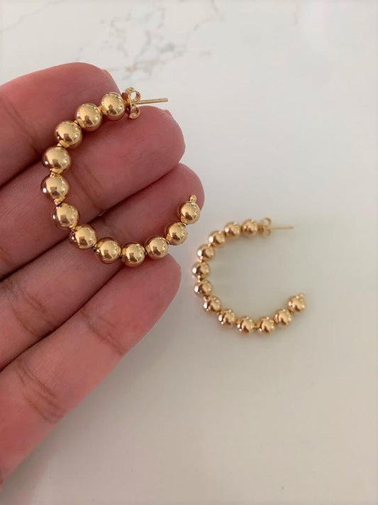 5MM Bead Hoop Earrings