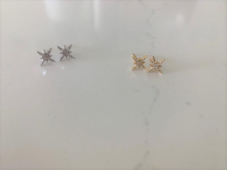 Tiny Sun Earrings