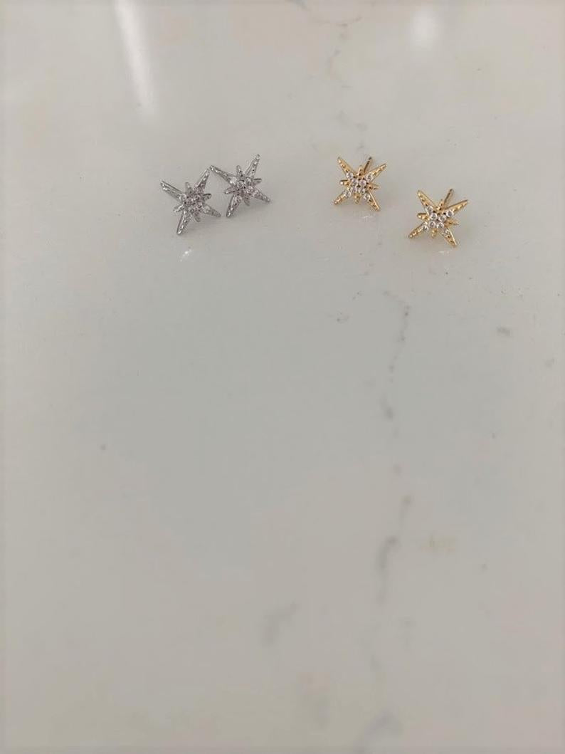 Tiny Sun Earrings