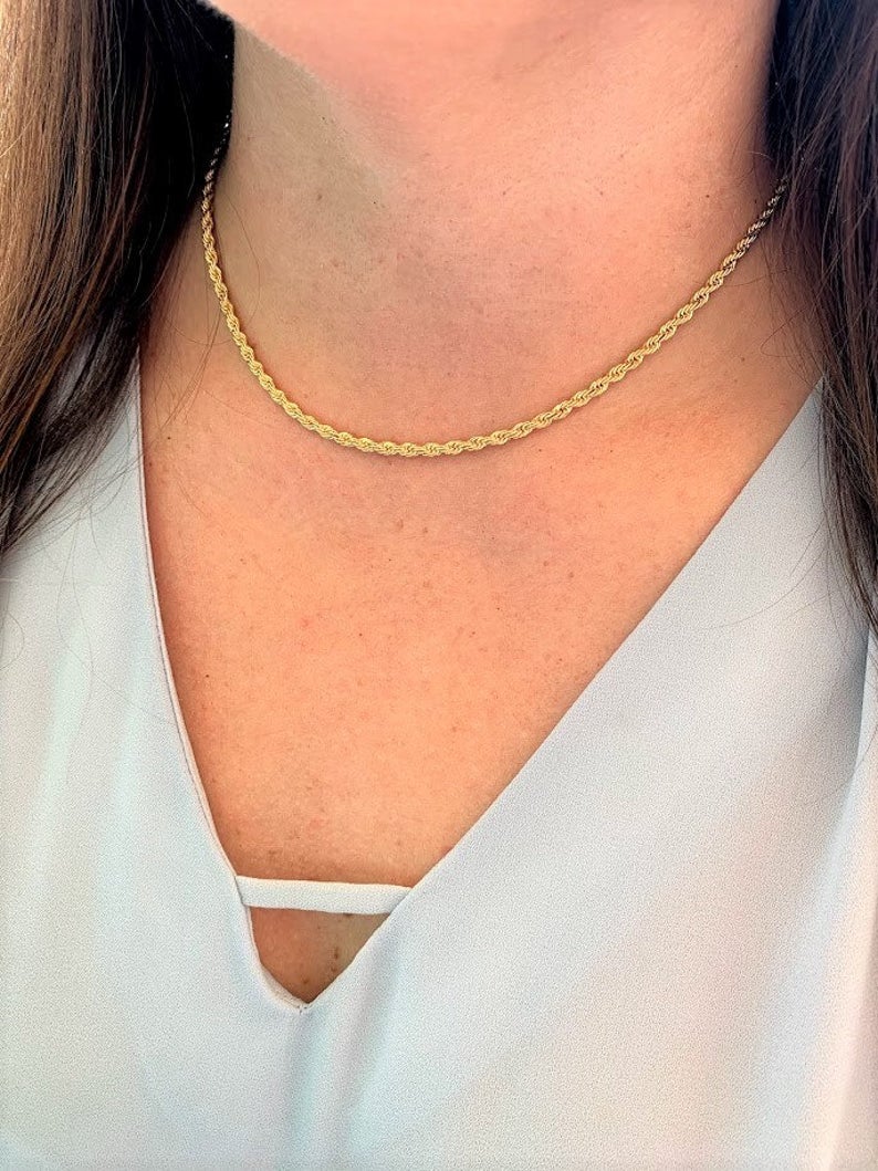 3MM Rope Necklace  | Gold-filled