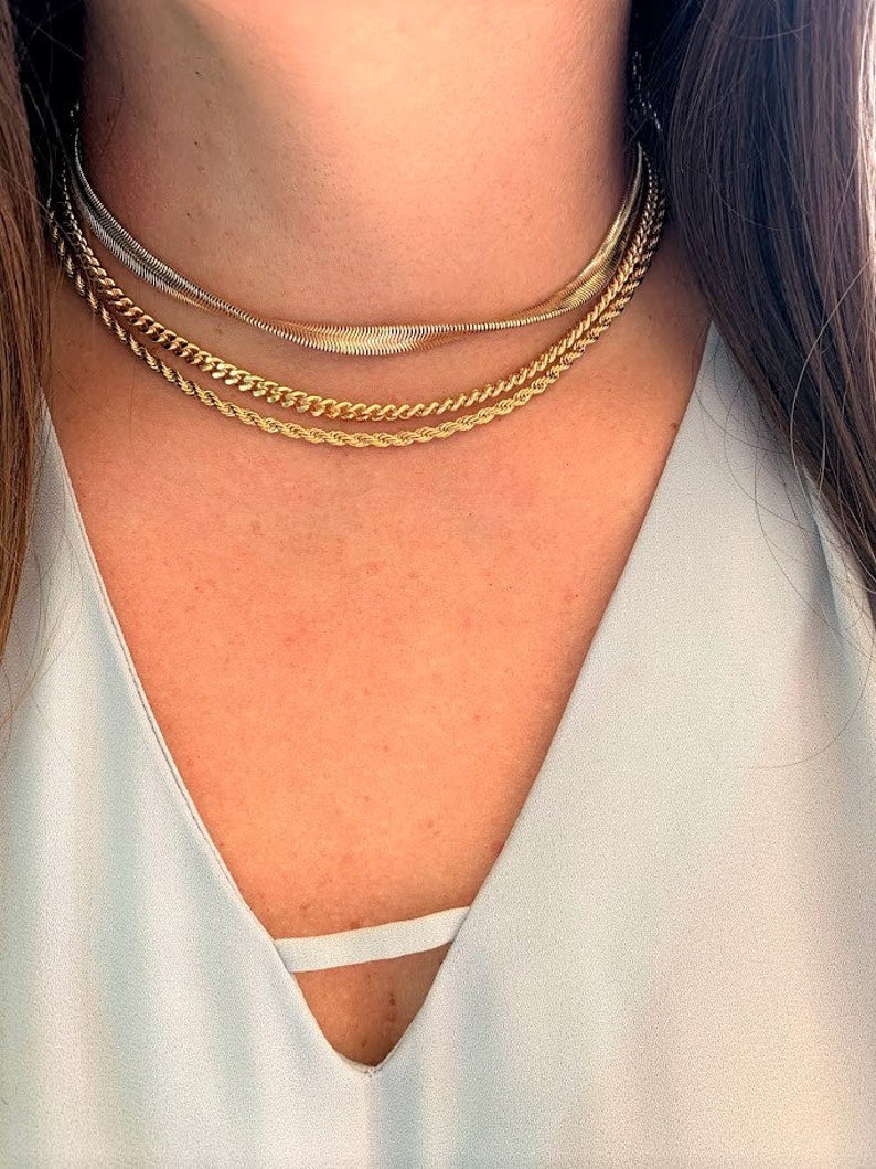 3MM Rope Necklace  | Gold-filled