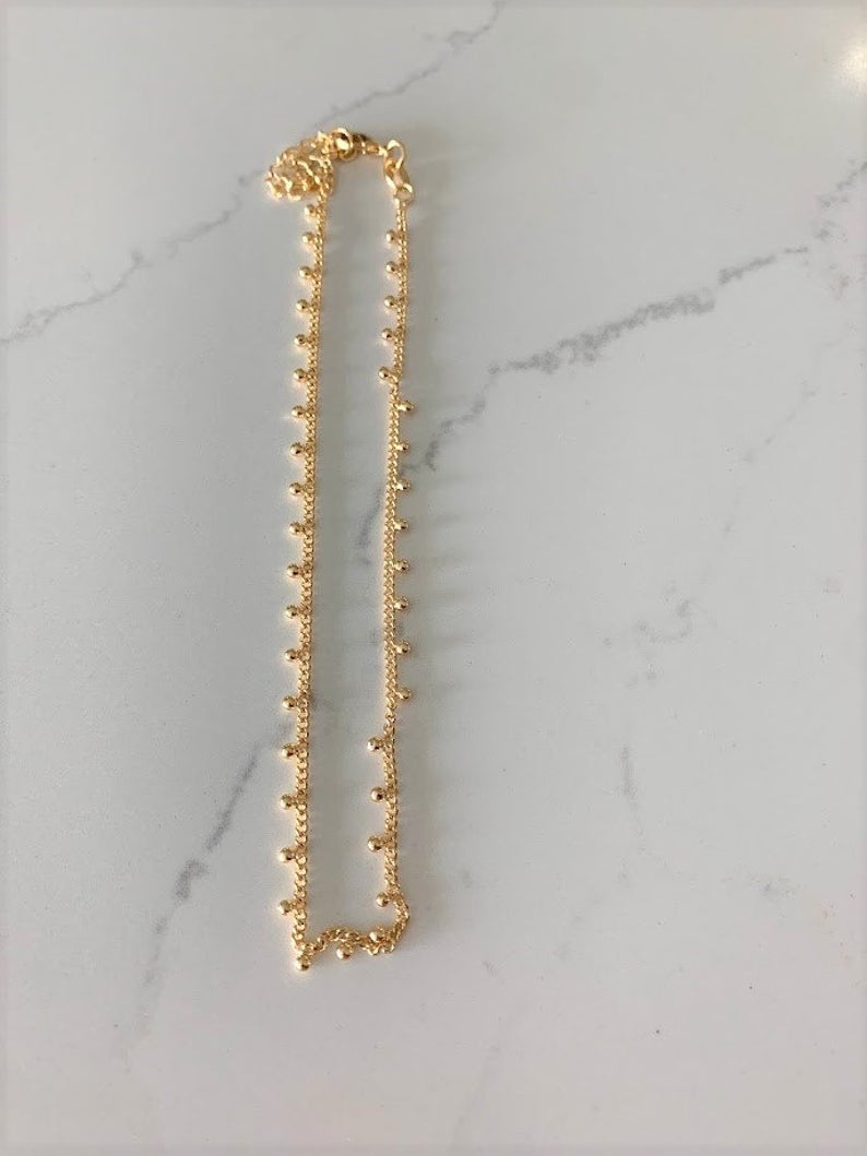 Dainty Beads Chain Anklet