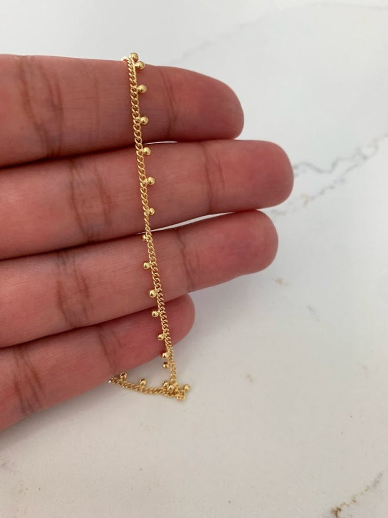 Dainty Beads Chain Anklet