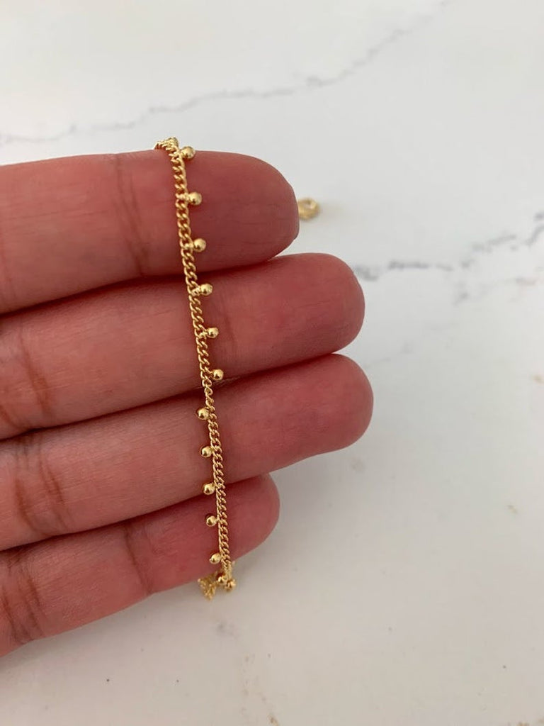 Dainty Beads Chain Anklet