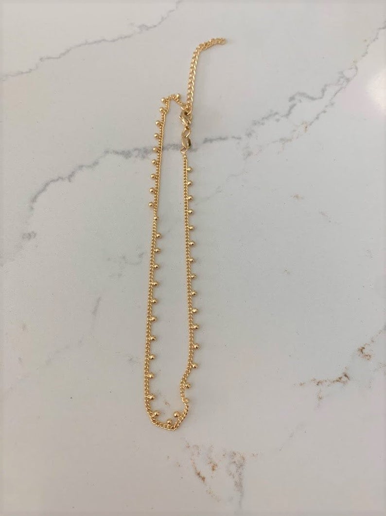 Dainty Beads Chain Anklet