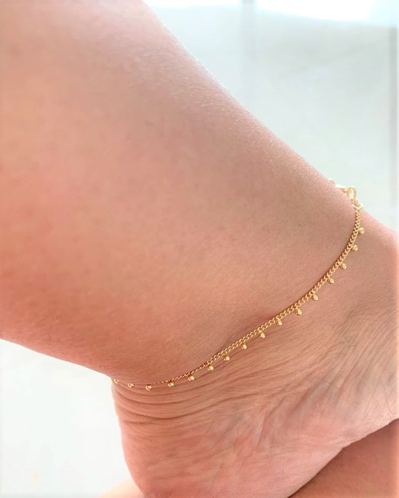 Dainty Beads Chain Anklet