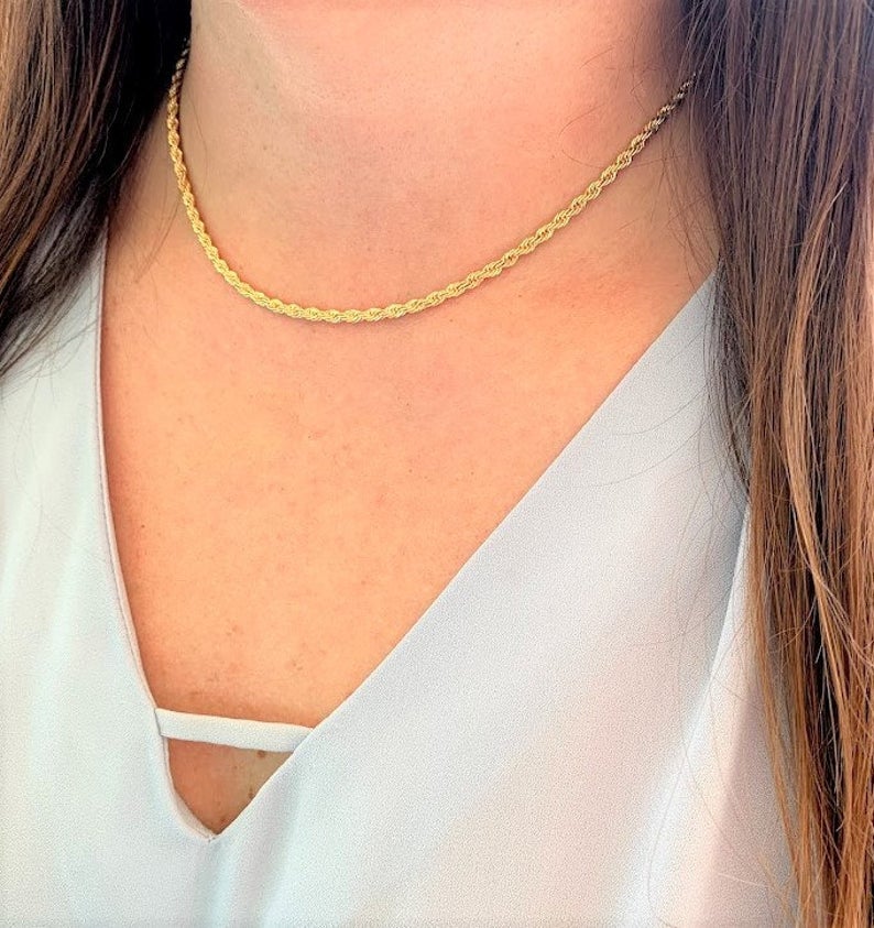 3MM Rope Necklace  | Gold-filled