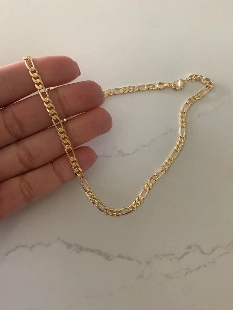 4MM Gold-Filled Figaro Necklace
