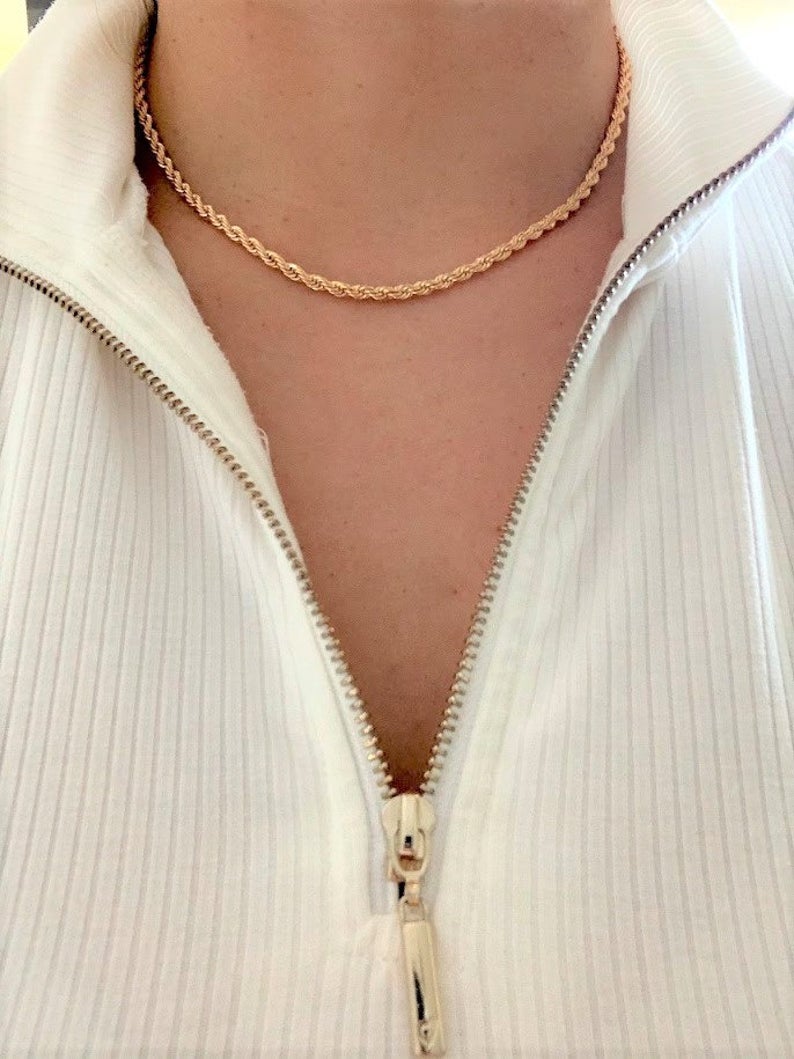 3.5MM Gold-filled Rope Necklace