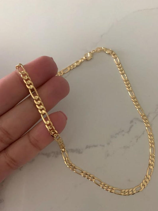 4MM Gold-Filled Figaro Necklace