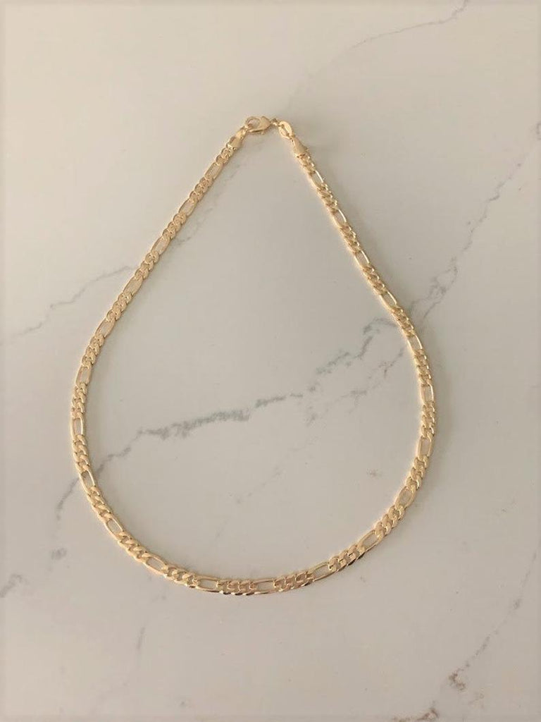 4MM Gold-Filled Figaro Necklace